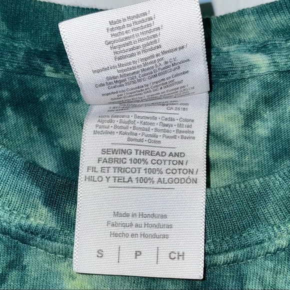 Tie Dye Seafoam Sea Turtle Rescue and Rehabilitation Center Short Sleeve Shirt - Picture 4 of 5